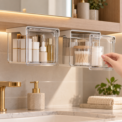 Under-Shelf Pull-Out Storage Organizer