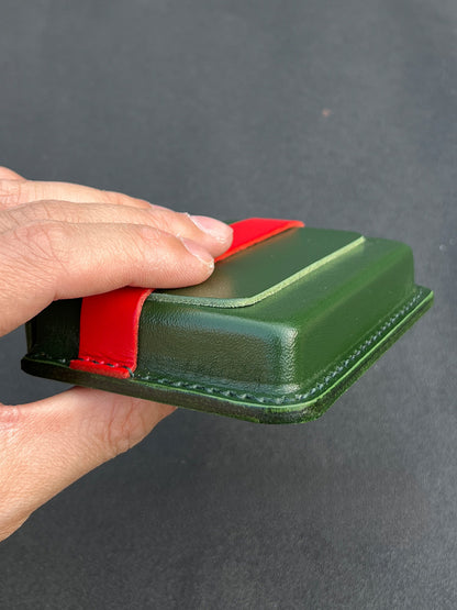 Handcrafted Vegetable - Tanned Leather Card Holder - ( Business Card Case)