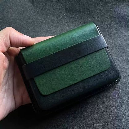 Handcrafted Vegetable - Tanned Leather Card Holder - ( Business Card Case)