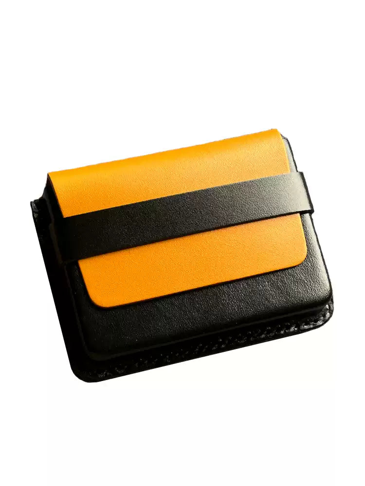 Handcrafted Vegetable - Tanned Leather Card Holder - ( Business Card Case)