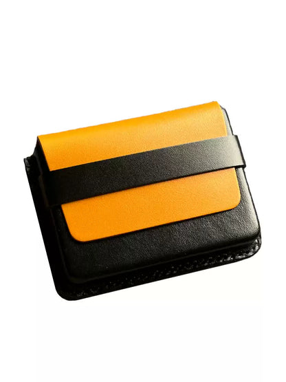 Handcrafted Vegetable - Tanned Leather Card Holder - ( Business Card Case)