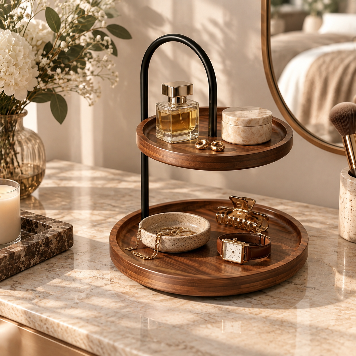 Small Two-Tier Desktop Organizer