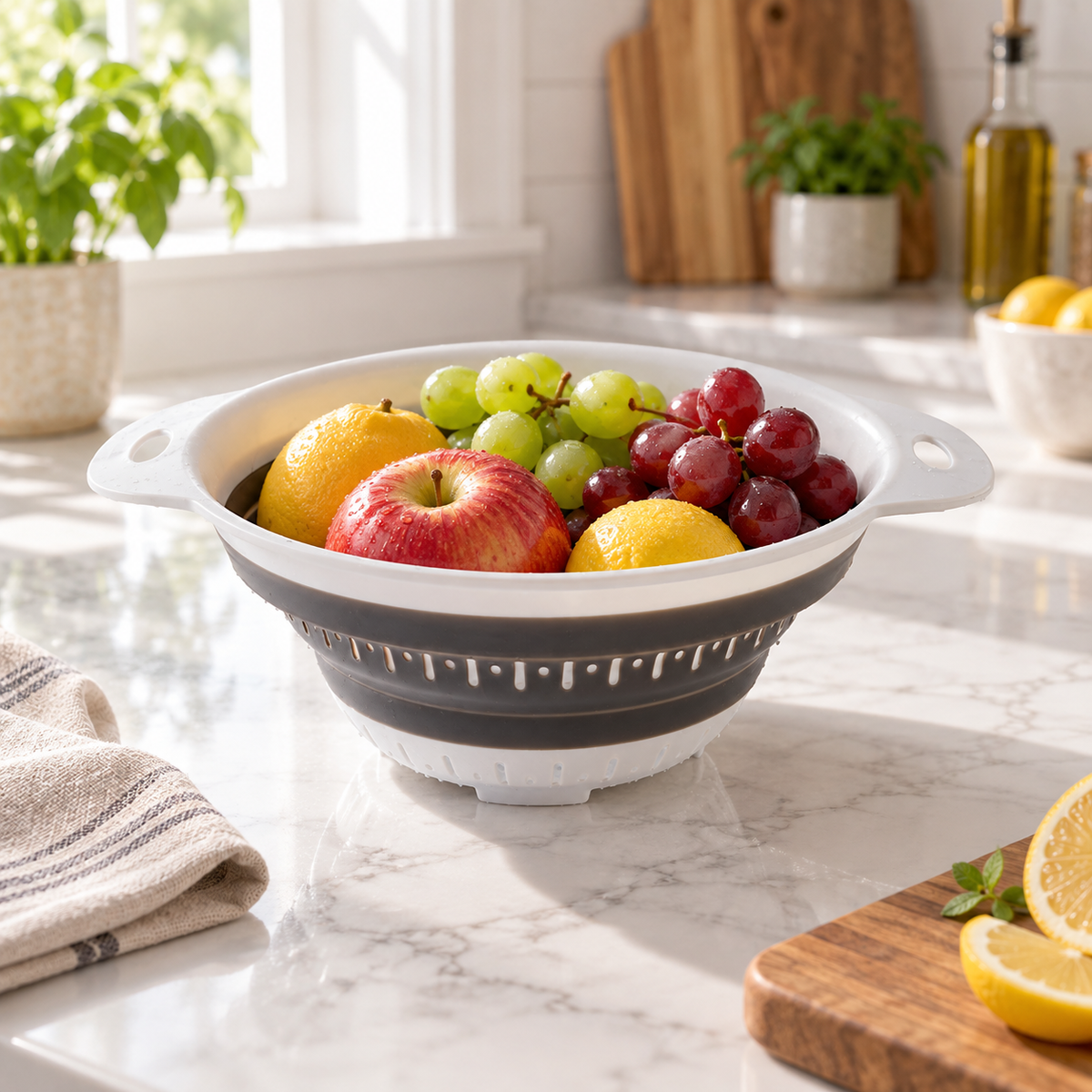 Small Round Collapsible Kitchen Colander