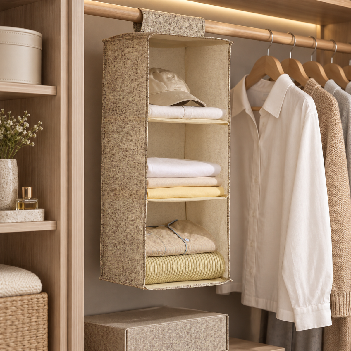 Three-Tier Hanging Closet Organizer