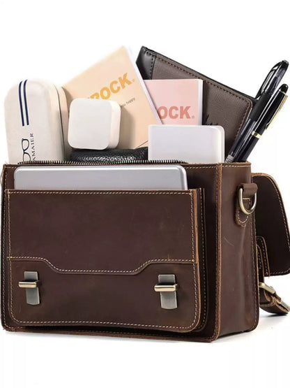 Vintage Horse Leather Messenger Bag