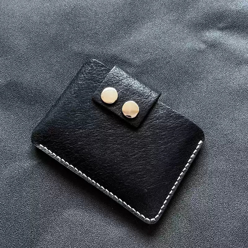 Handcrafted Genuine Leather Business Card Holder - Slim Card Case
