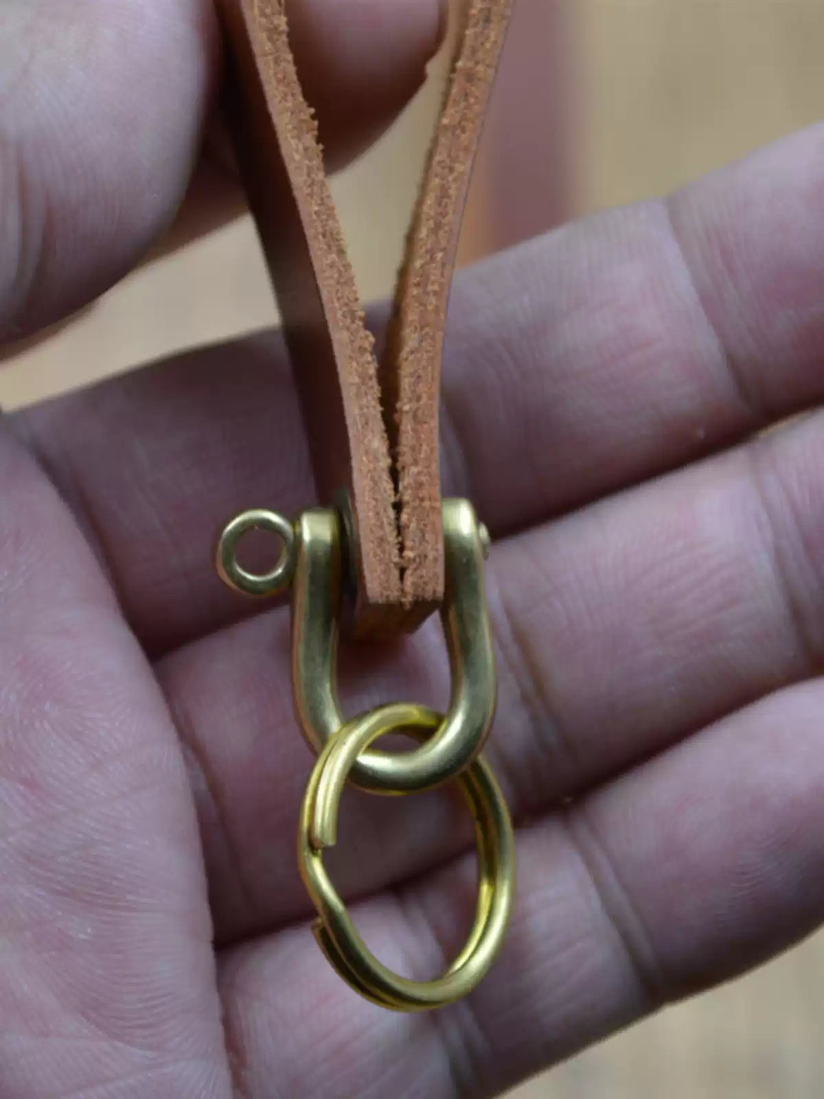 Handcrafted Genuine Leather Keychain - Creative Personalized Key Holder with Phone Number Tag