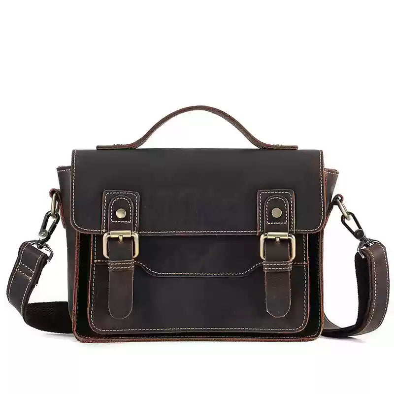 Vintage Horse Leather Messenger Bag
