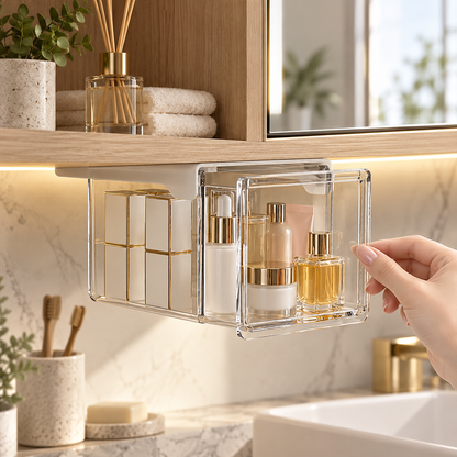 Under-Shelf Pull-Out Storage Organizer