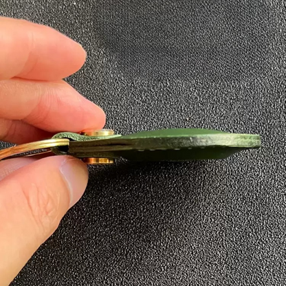 Genuine Leather AirTag Holder - Keychain Tracker