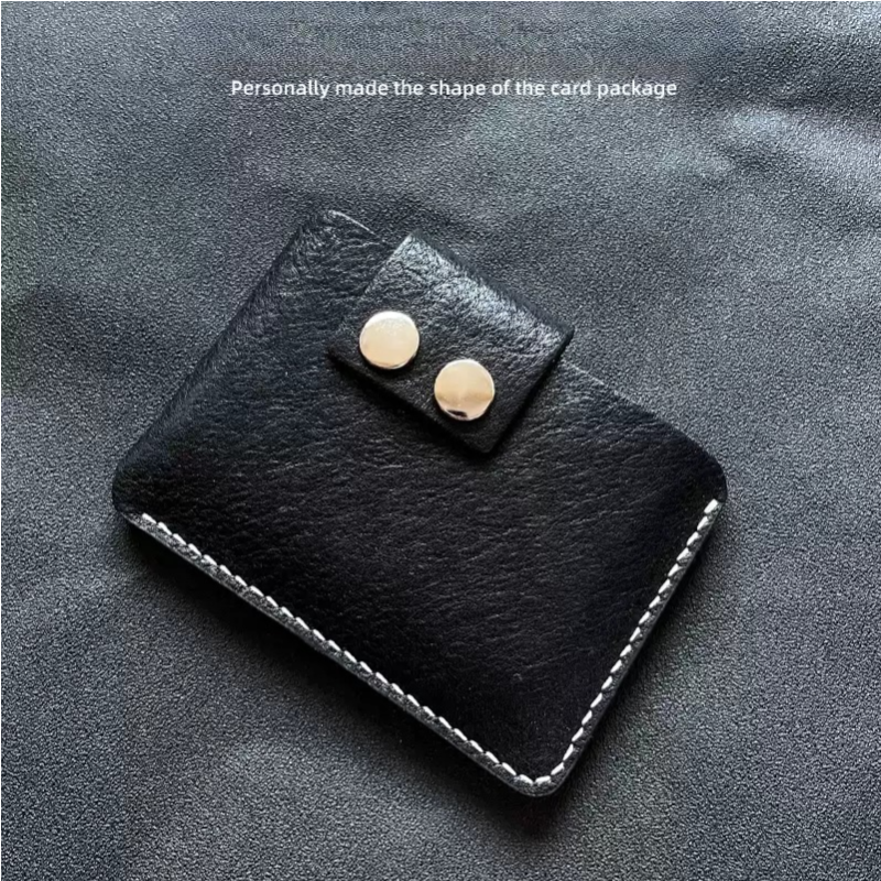 Handcrafted Genuine Leather Business Card Holder - Slim Card Case