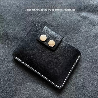 Handcrafted Genuine Leather Business Card Holder - Slim Card Case